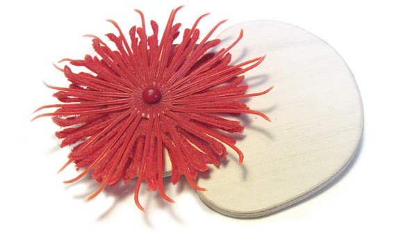 Melinda Young, Flocked Brush Brooch